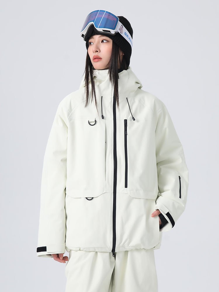 Amora | Women’s waterproof technical ski jacket with performance hood