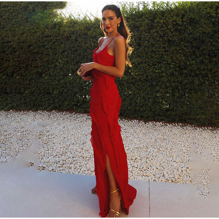 Rosaria | Women's dress with layered ruffles
