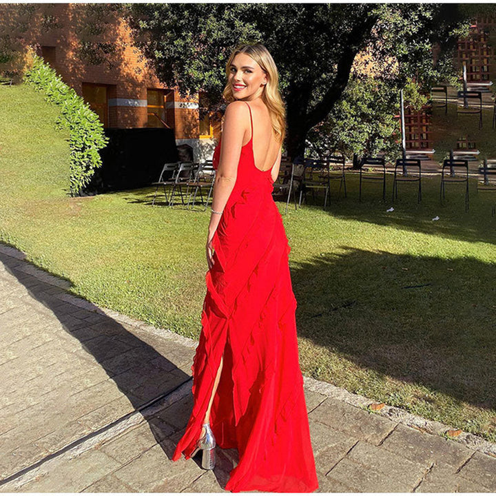 Rosaria | Women's dress with layered ruffles