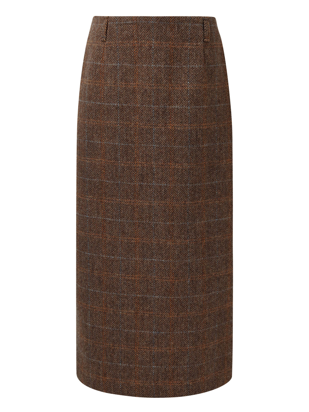 Harmony | Women's wool plaid column midi skirt