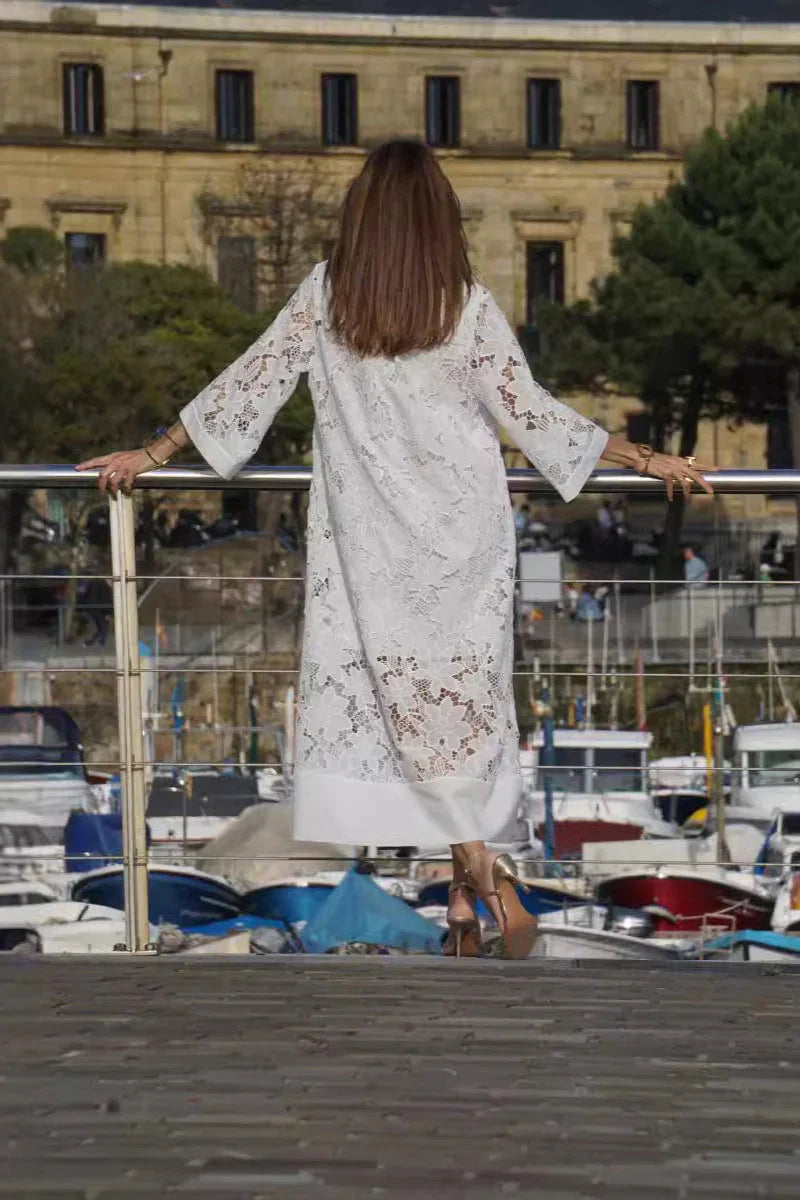 Estelle | Women's dress with lace detail