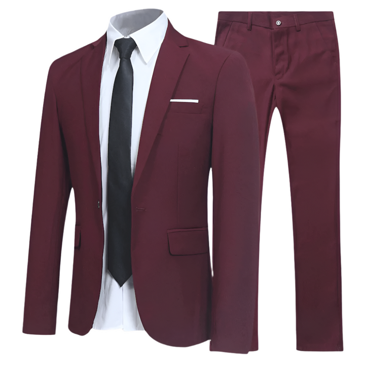 Aziel | Men's suit set with classic blazer and straight-leg trousers