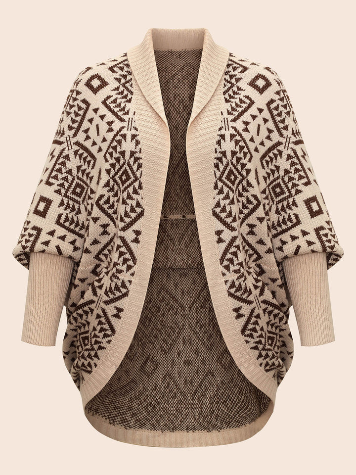 Dimples | Women’s geometric dolman sleeve cardigan