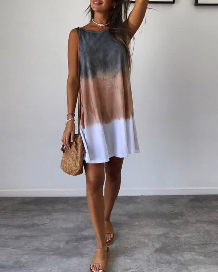 Bellamy | Women’s gradient tie-dye mini dress