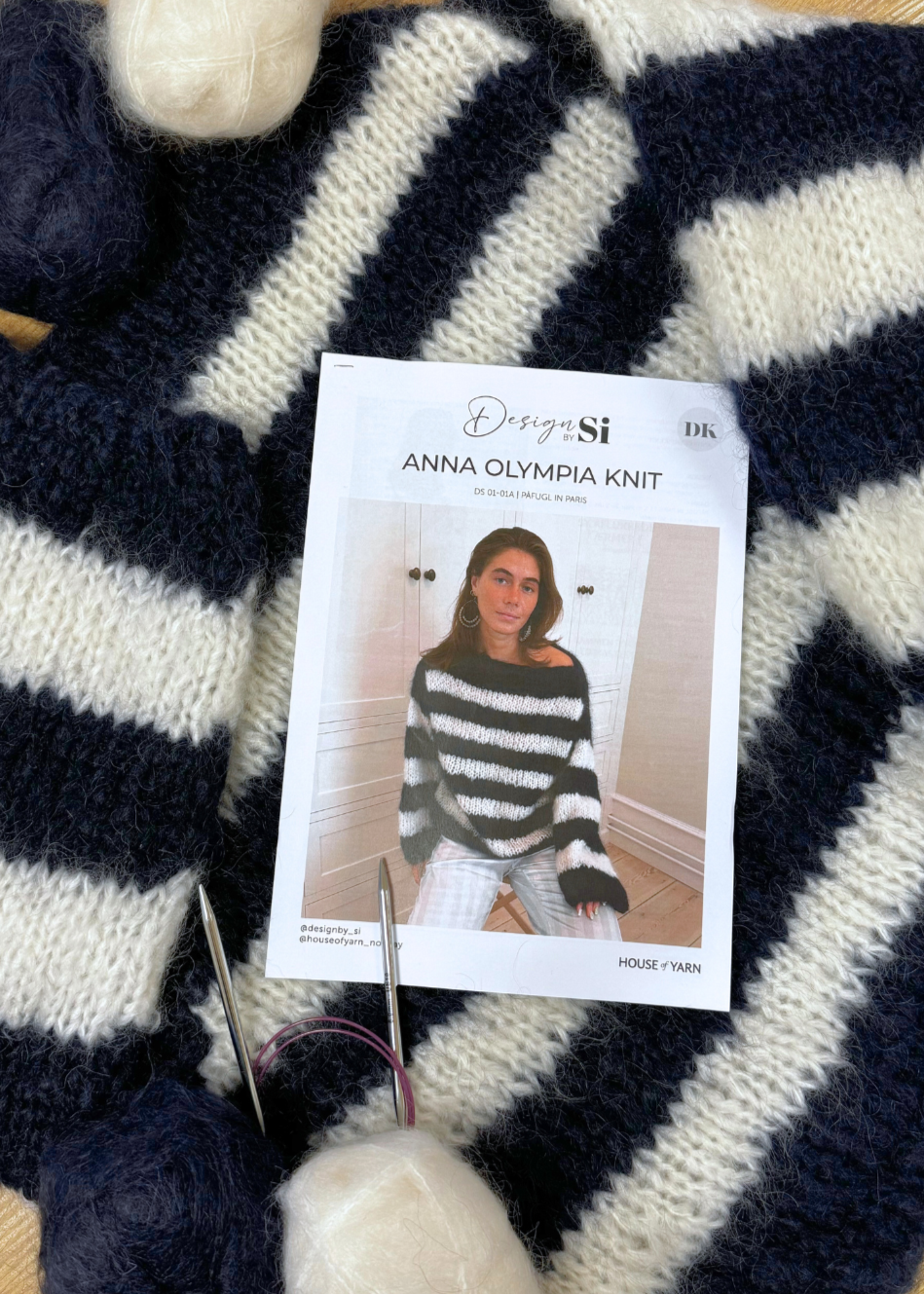 Violet | Women’s sweater knitting pattern and yarn kit