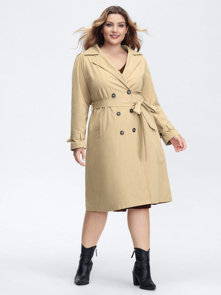 Arlene | Women’s adjustable tab sleeve lined trench coat