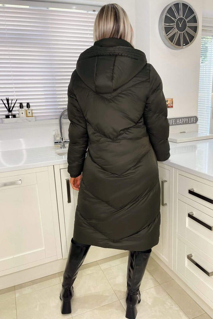 Kaiya | Women’s hooded long puffer coat