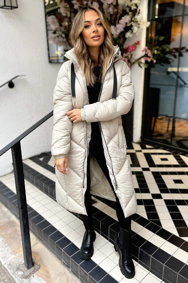 Ali | Women’s hooded longline puffer coat