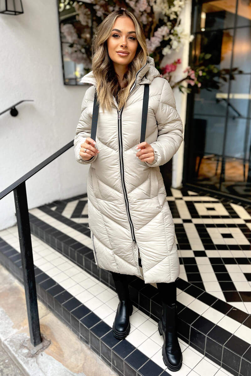 Ali | Women’s hooded longline puffer coat