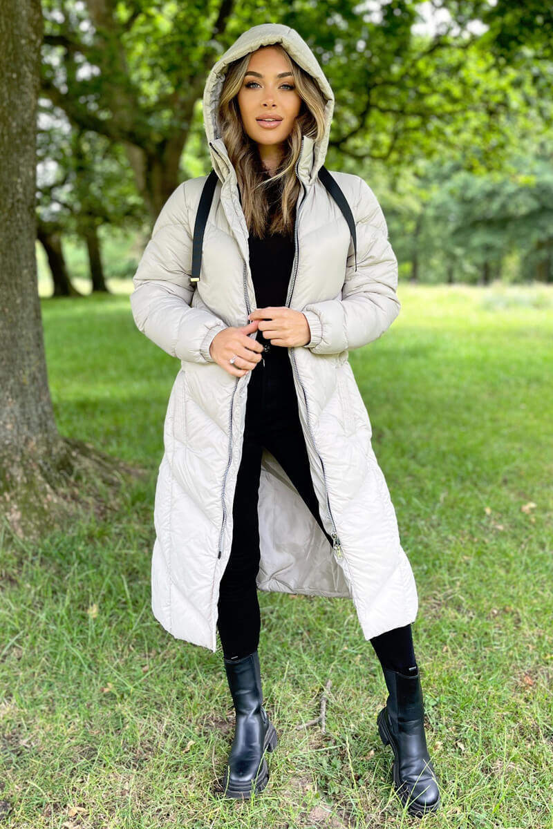 Ali | Women’s hooded longline puffer coat