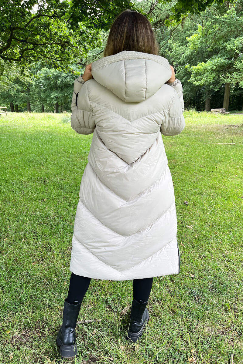 Ali | Women’s hooded longline puffer coat