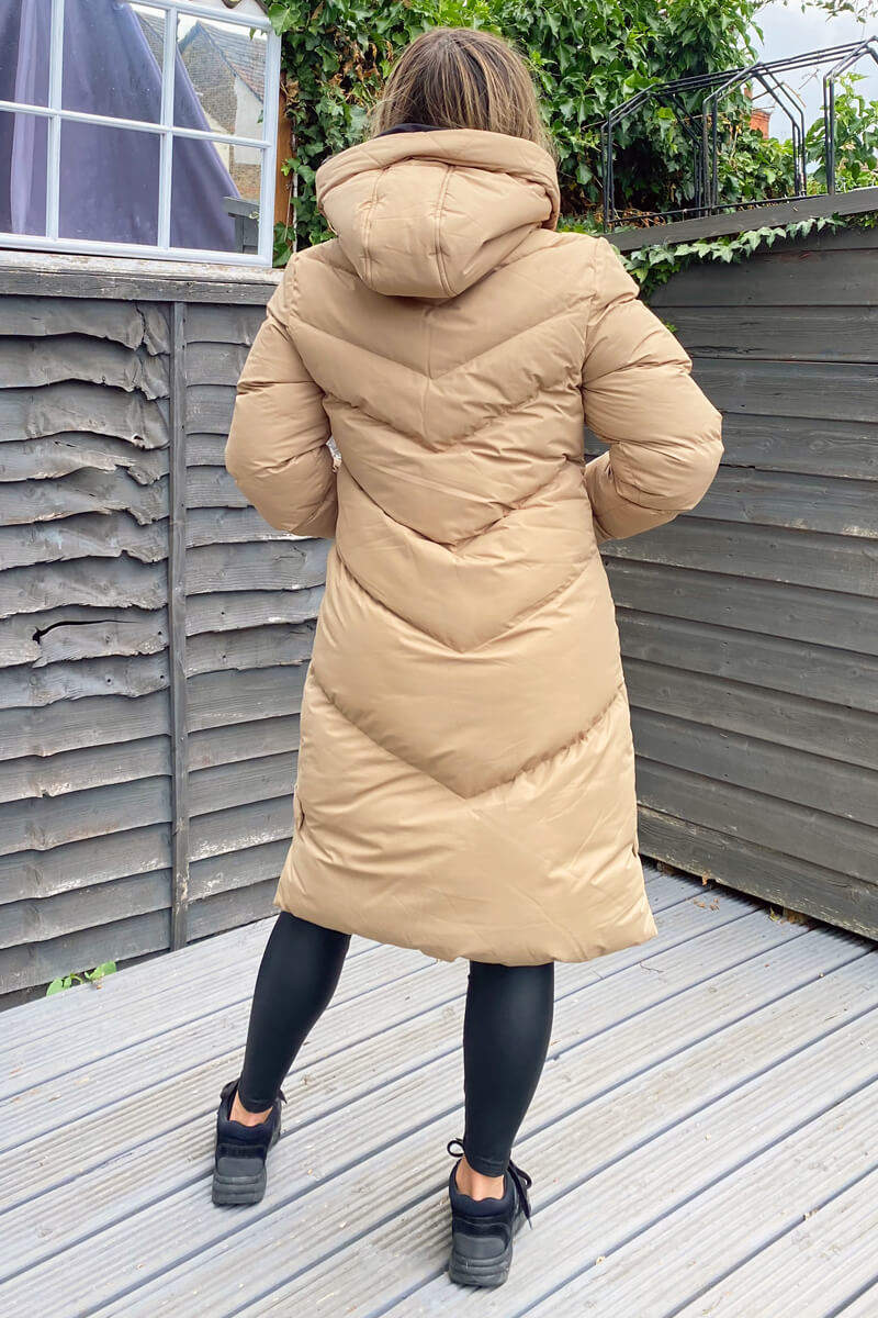 Emma | Women’s longline hooded puffer coat