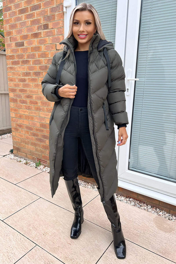 Norvie | Women’s hooded long puffer coat