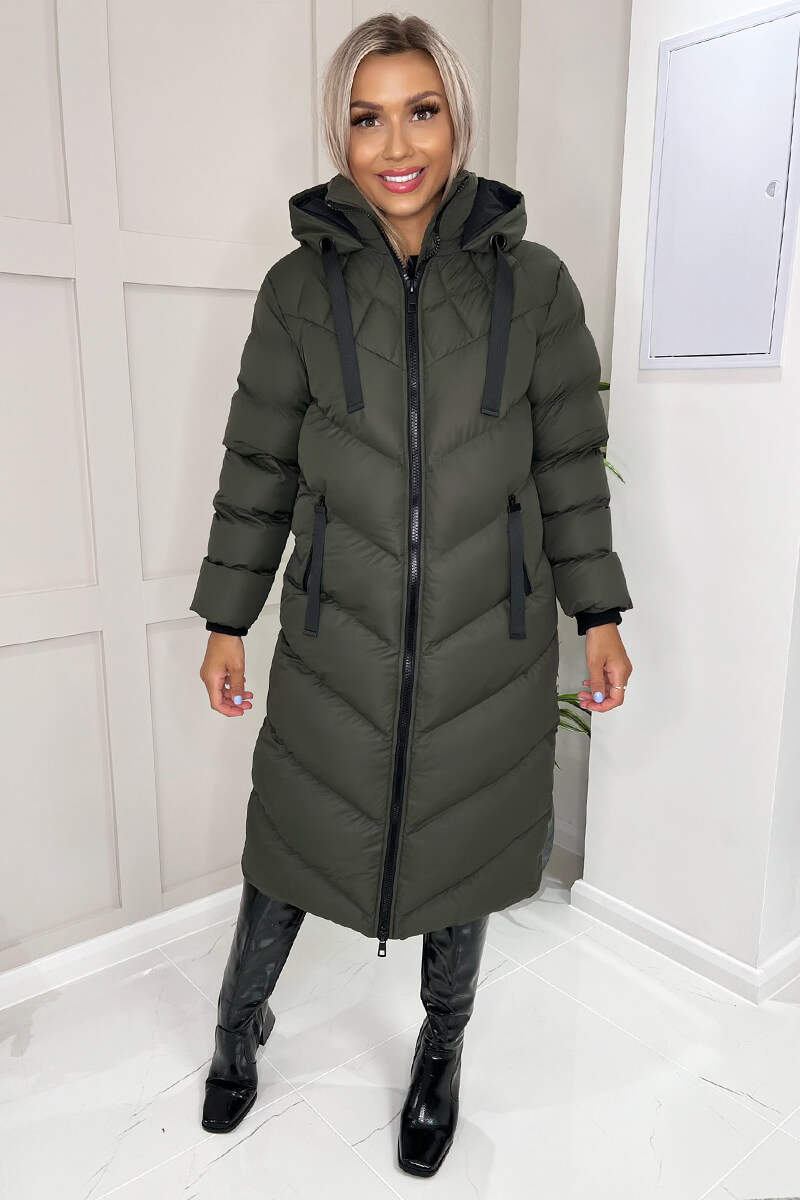 Norvie | Women’s hooded long puffer coat