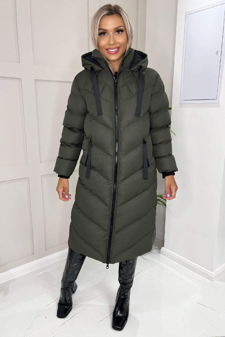 Norvie | Women’s hooded long puffer coat