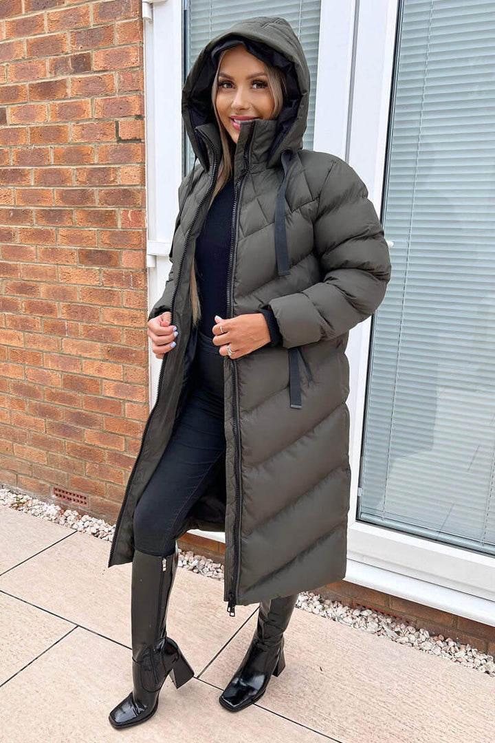 Norvie | Women’s hooded long puffer coat