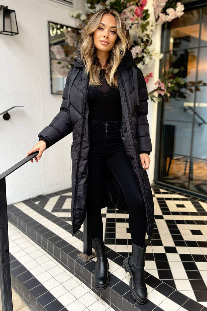 Minea | Women’s hooded long puffer coat