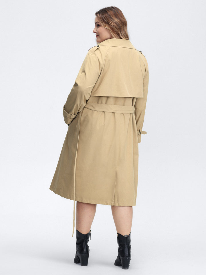 Arlene | Women’s adjustable tab sleeve lined trench coat