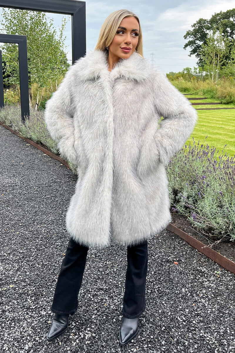 Harlow | Women’s faux fur long coat