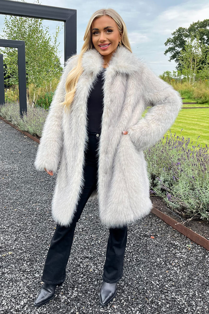 Harlow | Women’s faux fur long coat