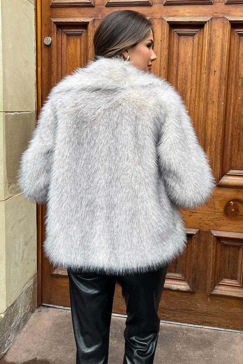 Laurel | Women’s tipped faux fur short jacket