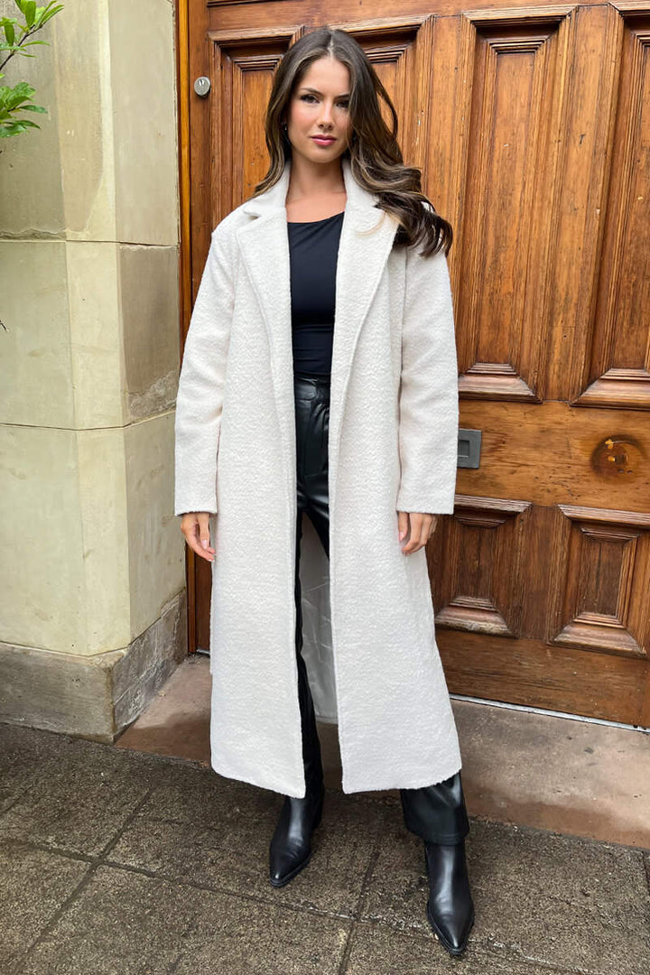 Piper | Women’s elegant long belted trench coat with wide lapel collar