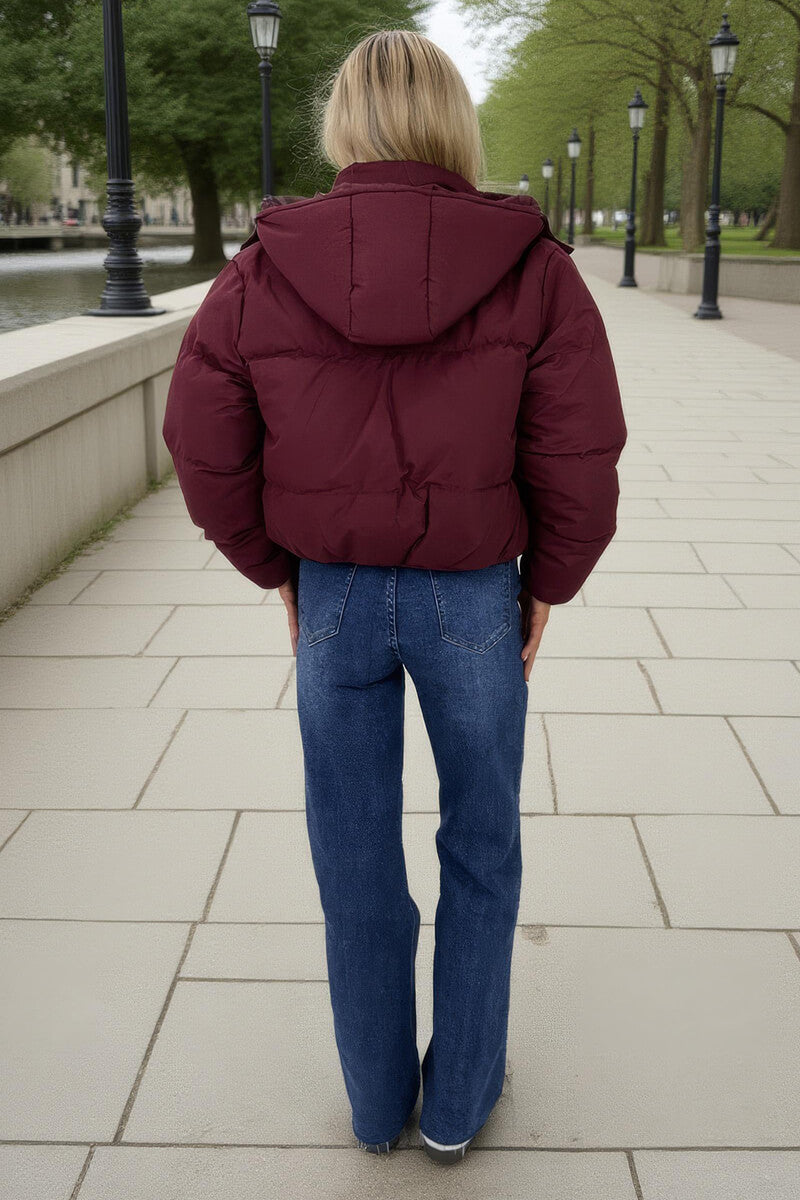 Nori | Women’s hooded short puffer jacket