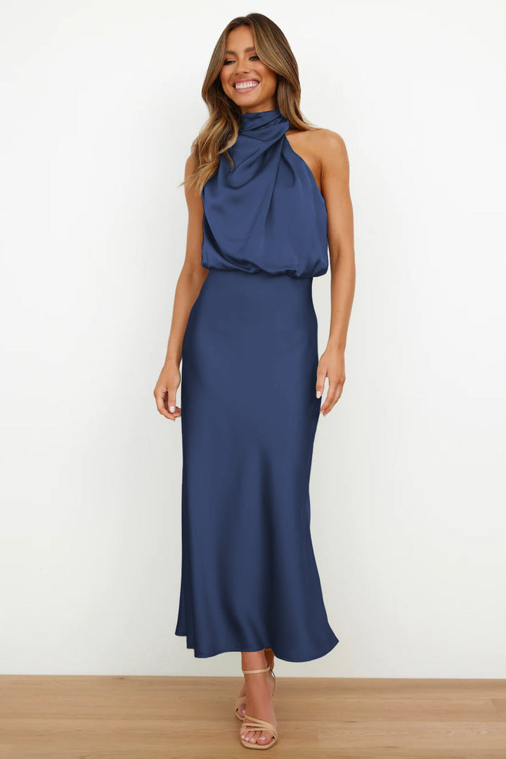 Quentin | Women's neck drape dress