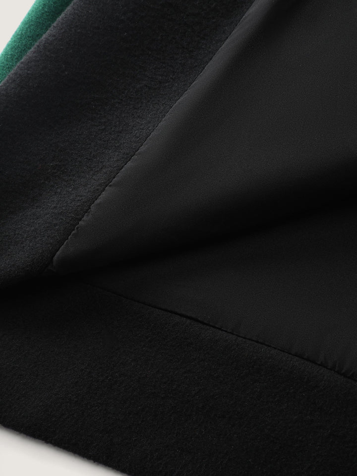 Ophelia | Women's color contrast belted lined coat