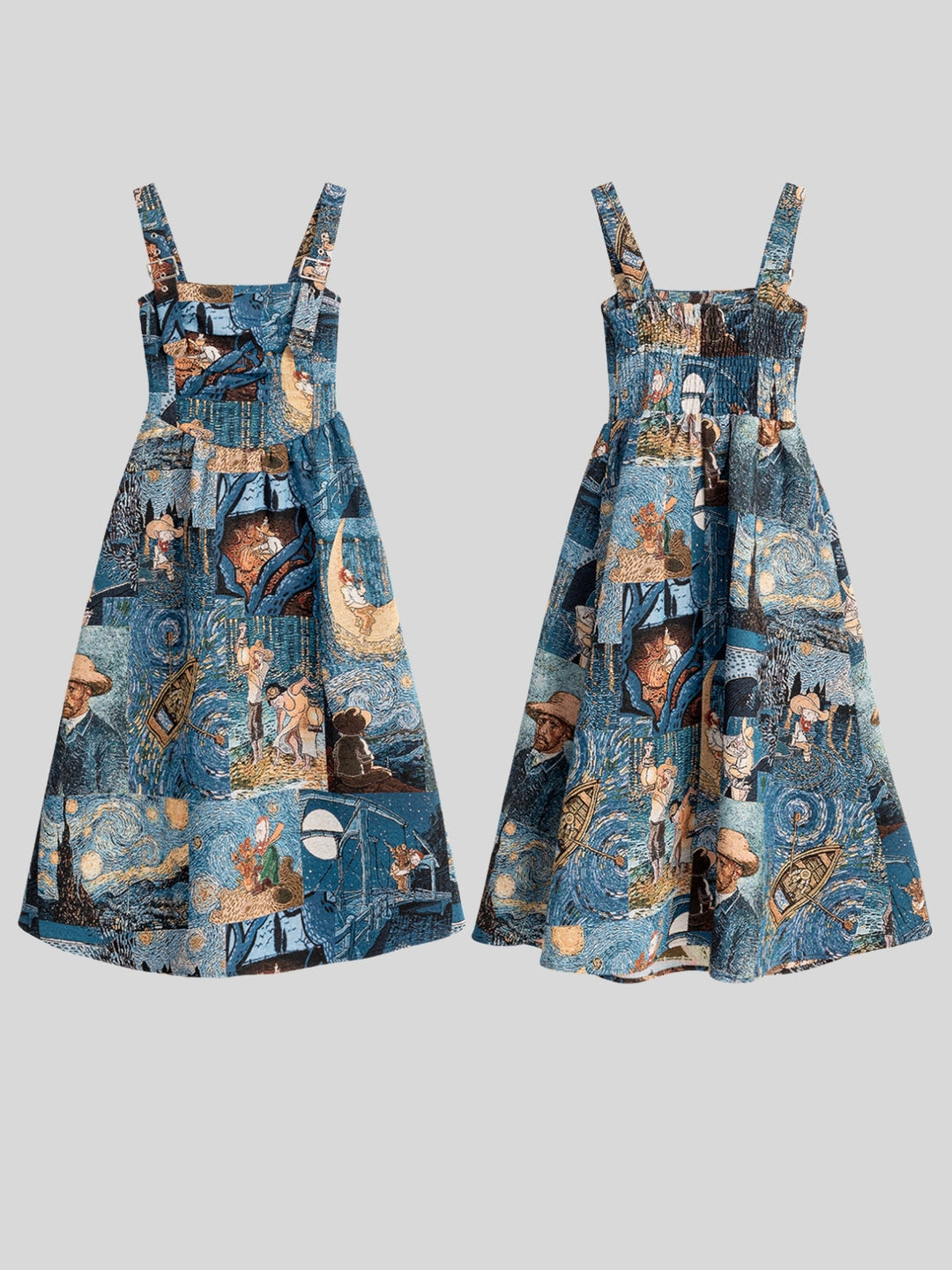 Chelsea | Women’s jacquard midi dress with A-line silhouette and floral pattern