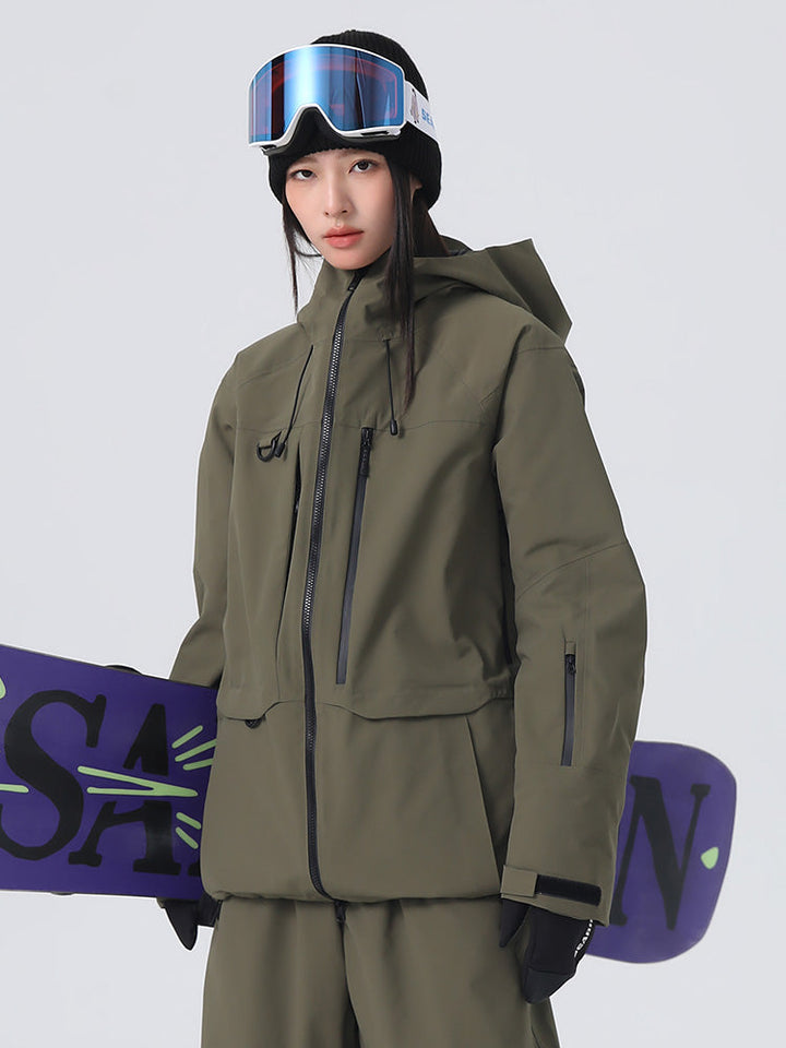 Amora | Women’s waterproof technical ski jacket with performance hood