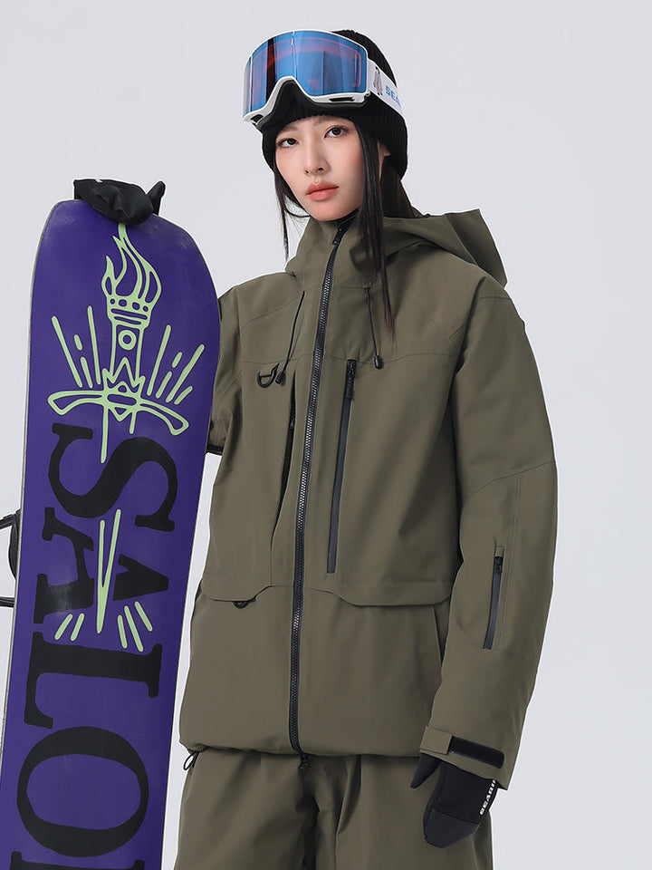 Amora | Women’s waterproof technical ski jacket with performance hood