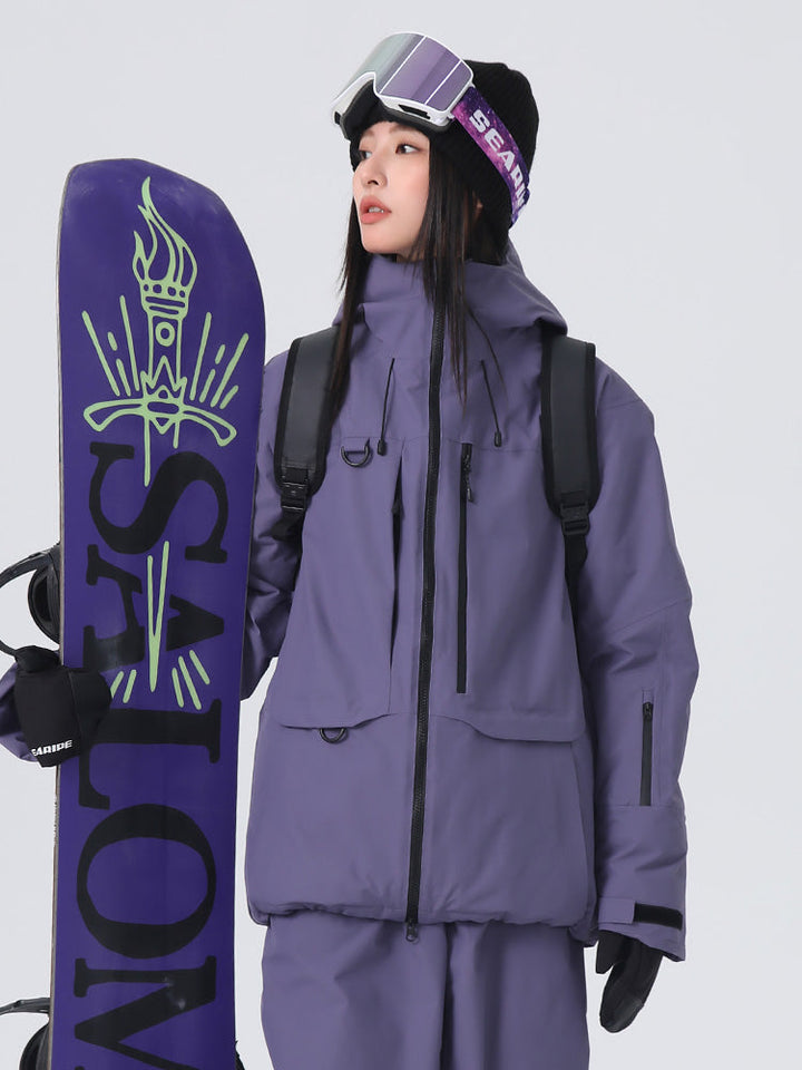 Amora | Women’s waterproof technical ski jacket with performance hood