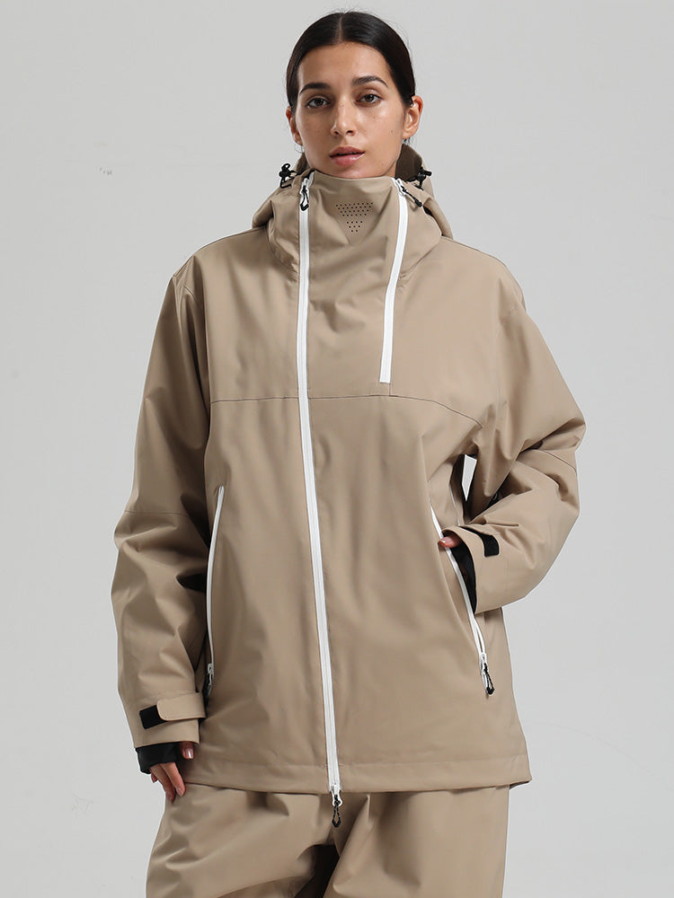 Carryn | Women’s modern mountain jacket with an asymmetrical all-season silhouette