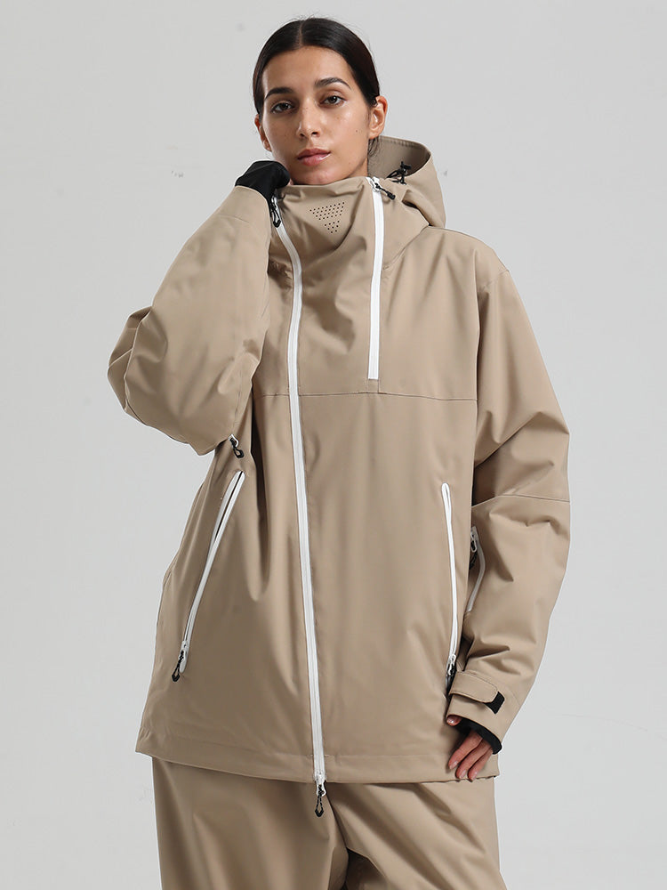 Carryn | Women’s modern mountain jacket with an asymmetrical all-season silhouette