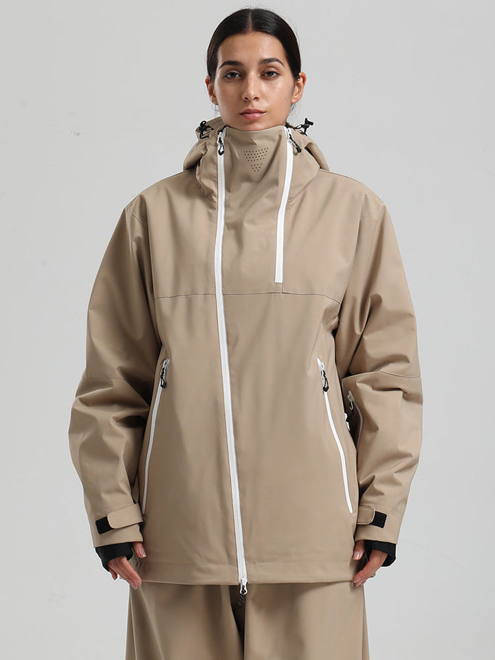 Carryn | Women’s modern mountain jacket with an asymmetrical all-season silhouette