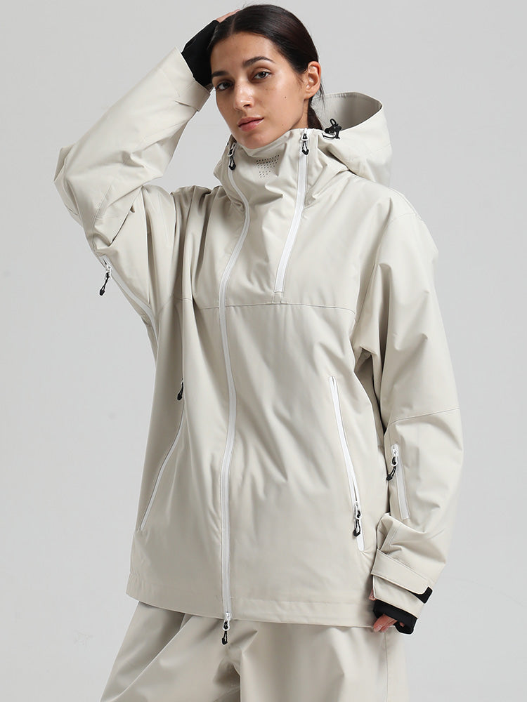 Carryn | Women’s modern mountain jacket with an asymmetrical all-season silhouette