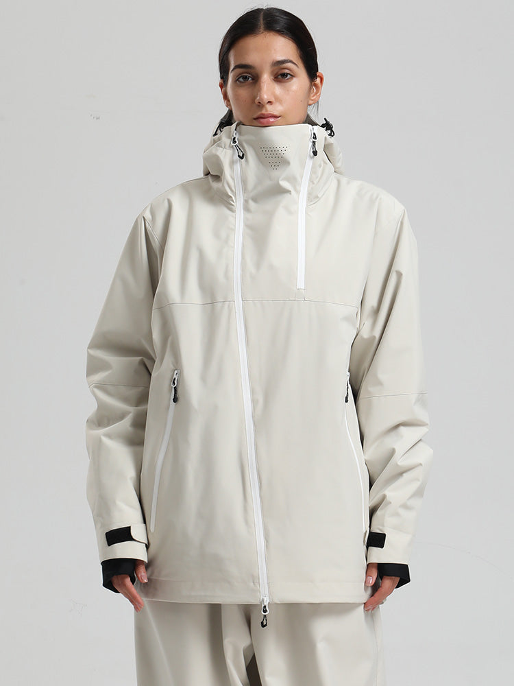 Carryn | Women’s modern mountain jacket with an asymmetrical all-season silhouette