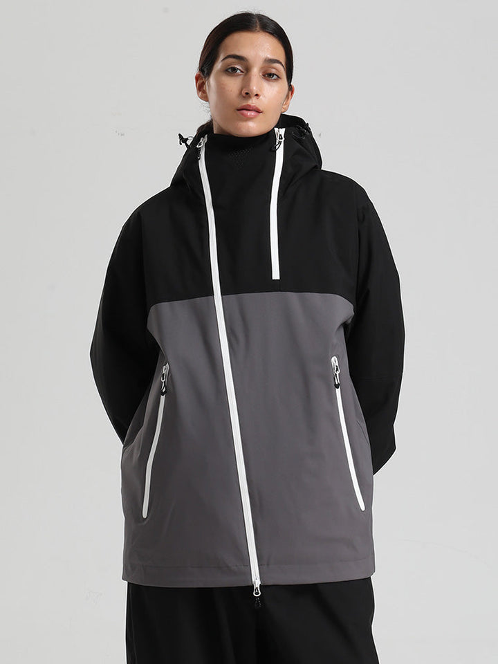 Carryn | Women’s modern mountain jacket with an asymmetrical all-season silhouette