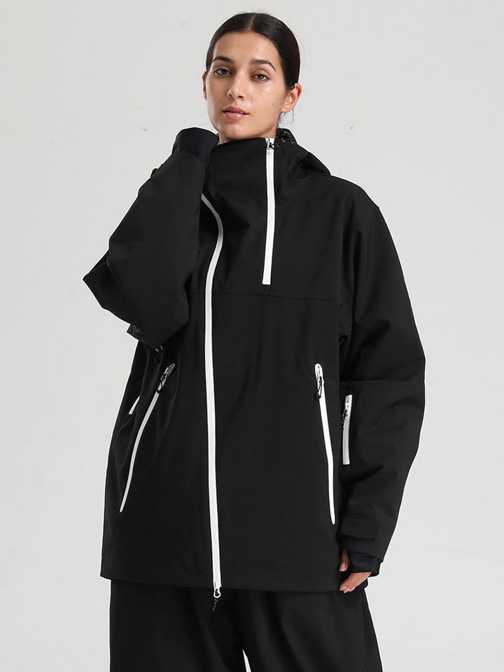 Carryn | Women’s modern mountain jacket with an asymmetrical all-season silhouette