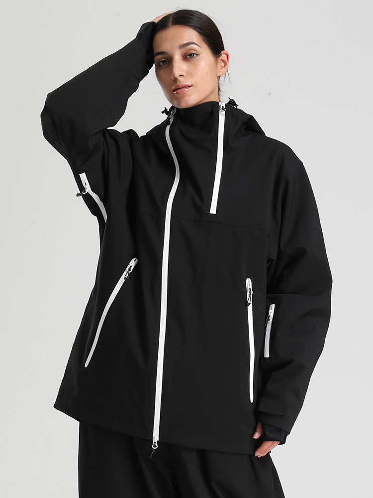 Carryn | Women’s modern mountain jacket with an asymmetrical all-season silhouette