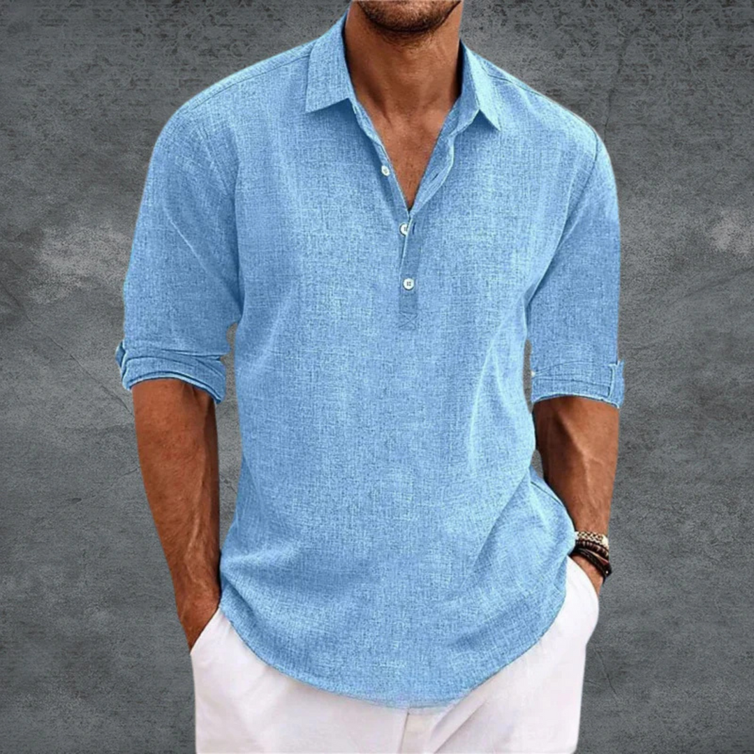 Theo | Men’s collared casual shirt