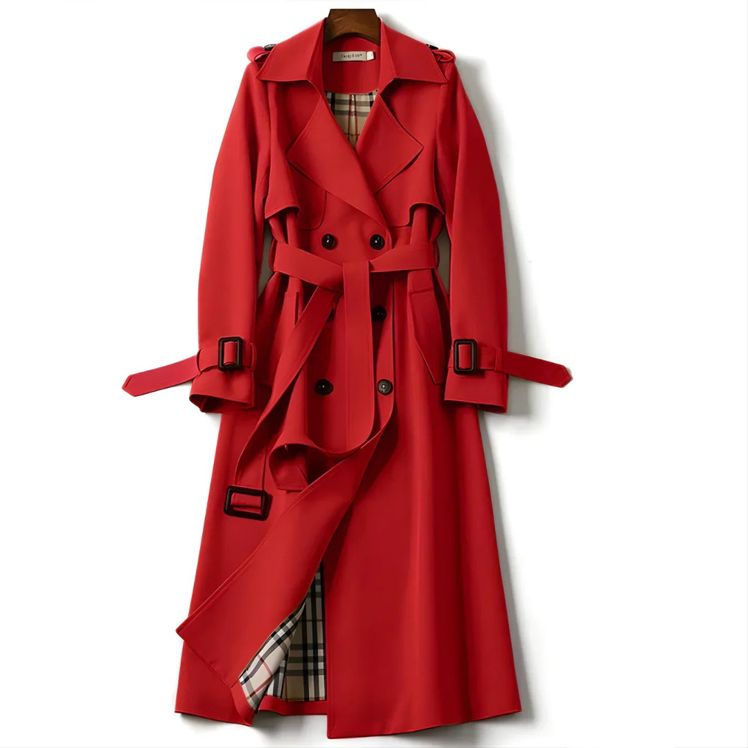 Arnie | Women’s tailored trench coat with adjustable belt