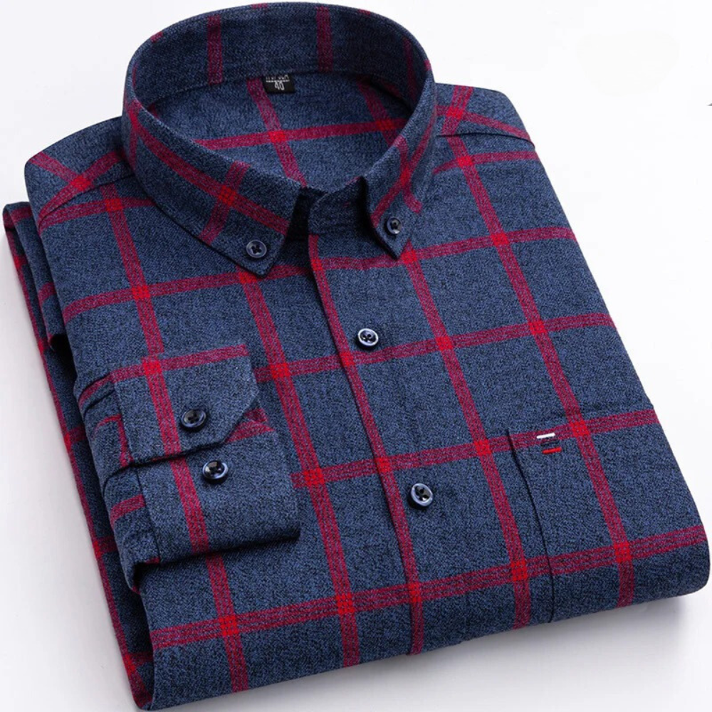 Ames | Men's checkered shirt with classic collar