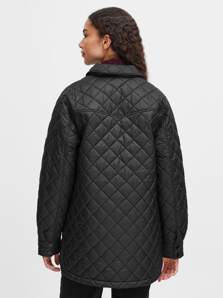 Zhuri | Women’s diamond quilted jacket with multiple front pockets