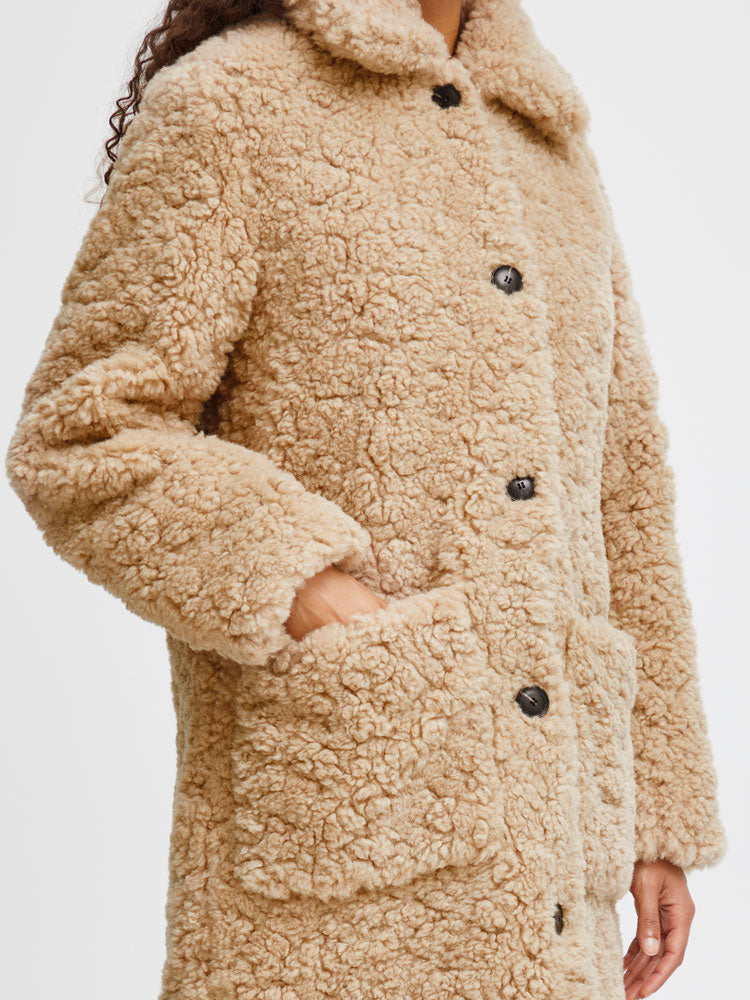 Cataleya | Women’s long faux shearling teddy coat