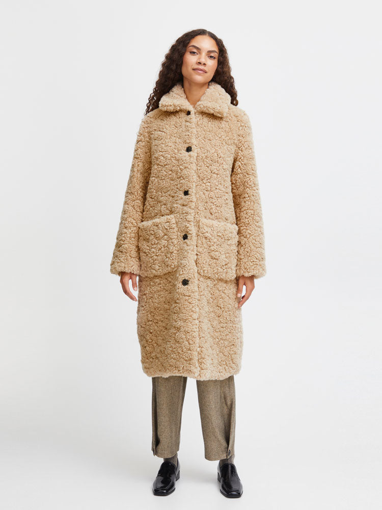 Cataleya | Women’s long faux shearling teddy coat