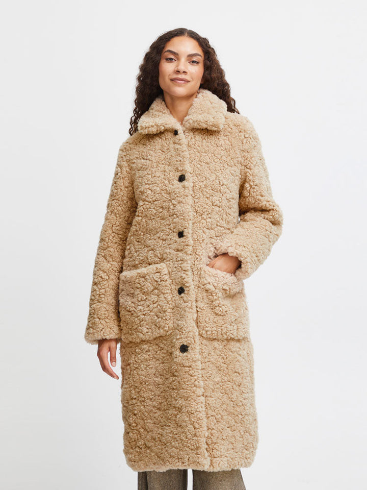 Cataleya | Women’s long faux shearling teddy coat
