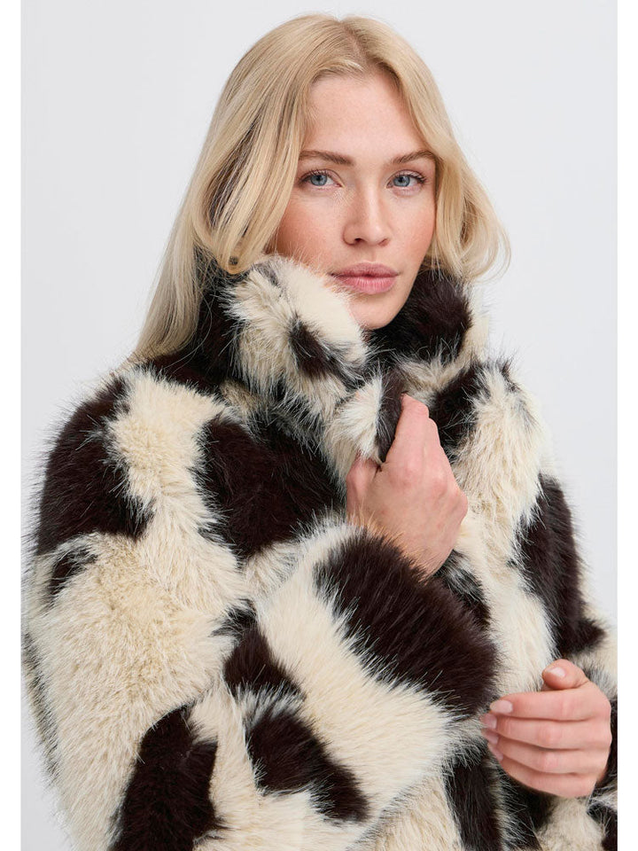 Jeaneth | Women’s patterned faux-fur jacket