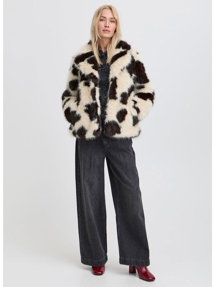 Jeaneth | Women’s patterned faux-fur jacket